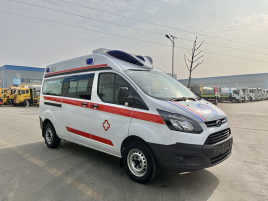 新全顺中轴中顶汽油版自动档救护车