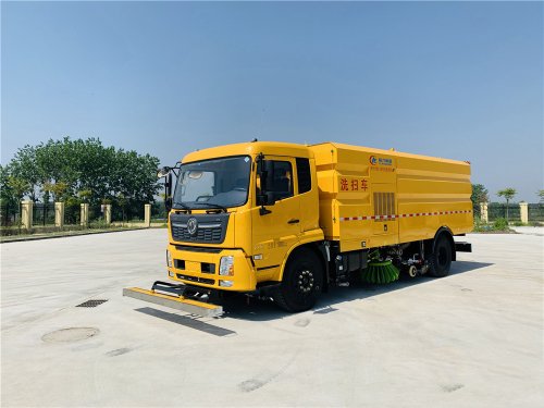 东风天锦洗扫车9立方水/7立方尘