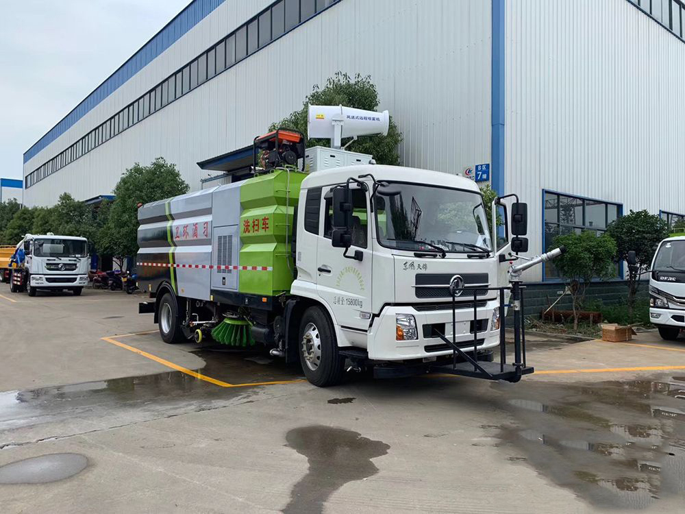 东风天锦洗扫车9立方水/7立方尘