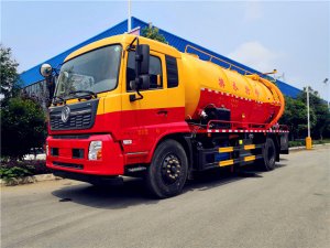 东风天锦15立方清洗吸污车