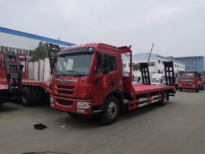 解放龙V单桥平板运输车