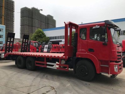 东风锦程后八轮平板运输车