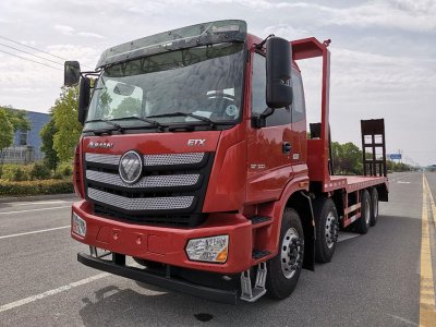 福田欧曼前四后八平板运输车