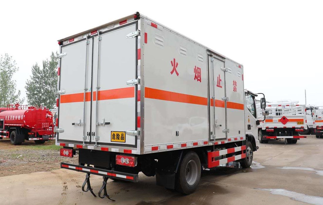 福田欧马可蓝牌气体厢式运输车