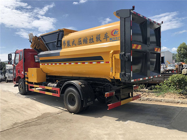 解放J6L/12方吊装压缩垃圾车