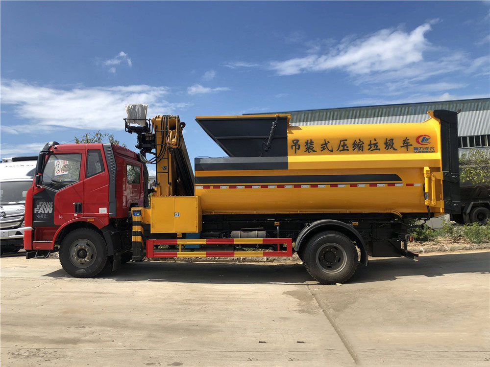 解放J6L/12方吊装压缩垃圾车